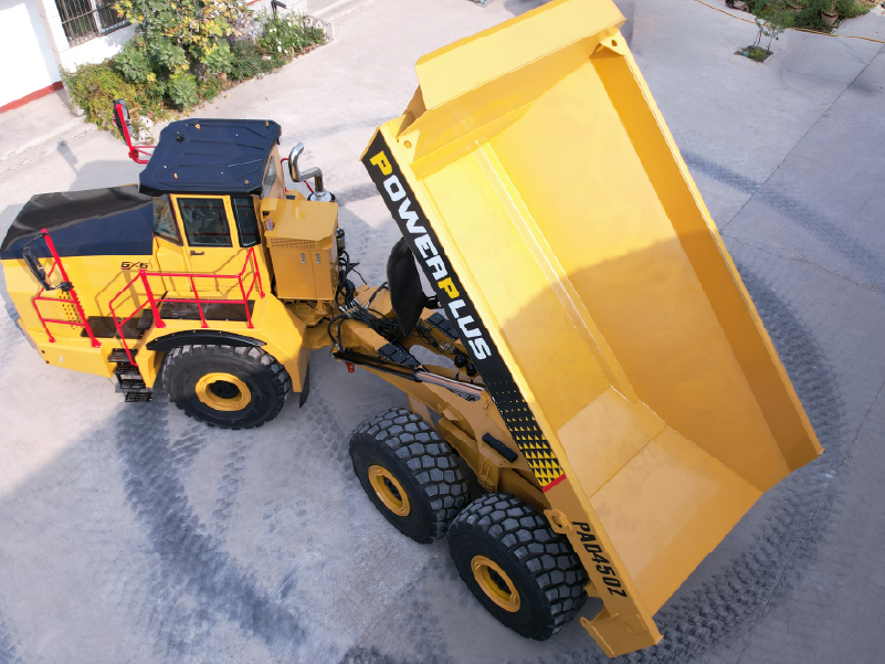 powerplus pad450z articulated dump truck adt hauler tipper cargo body