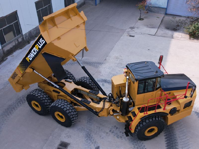 powerplus pad450z articulated dump truck adt hauler tipper steering
