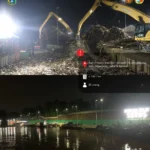 powerplus-group-excavator-in-indonesia-clearing-flood-rubbish