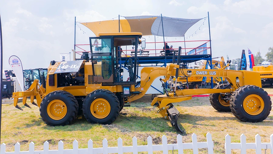 powerplus motor grader PP14G-IX Advance at minecon 2026 zimbabwe harare